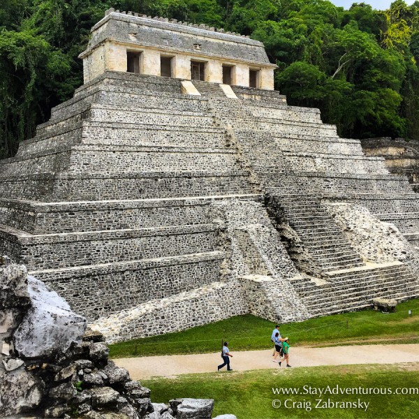the views of the mayan ruins of palenque in chiapas, mexico.