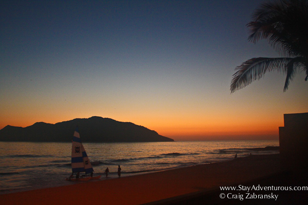 sunset at hotel playa mazatlan mexico