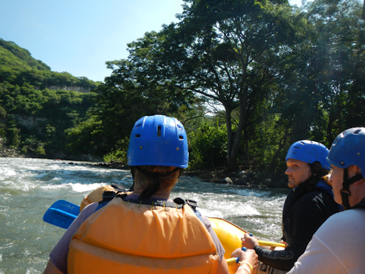 white water rafting on the la antigua river in jalcomuco, veracruz