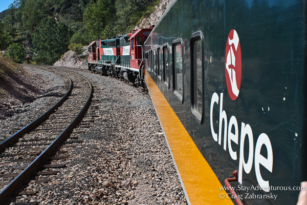 the Chepe train through the Copper Canyon