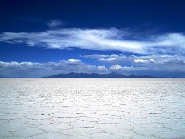 the salt flats of Bolivia