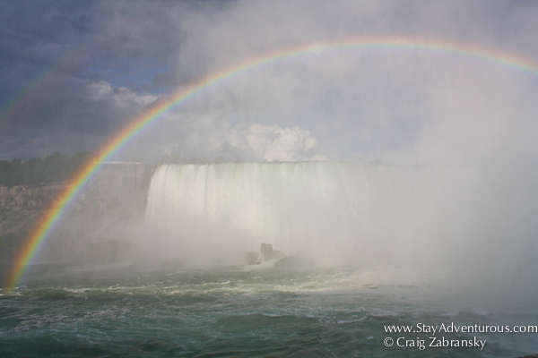 viewing Niagara Falls from the Jounrey Behind the Falls in Canada