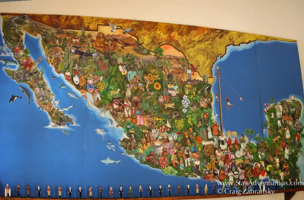 colorful map of mexico, it is made up of 31 states, the united mexican states.
