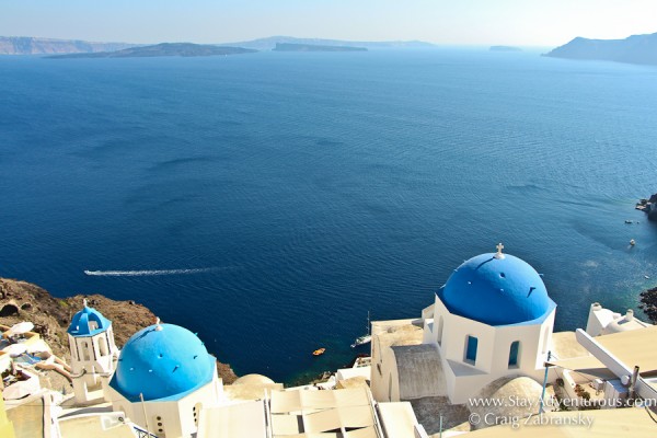 the best view of Santorini from Oia