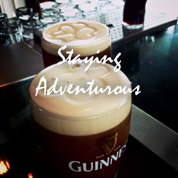 pint of guinness poured on the top floor from the Guinness Storehouse in Dublin, Ireland