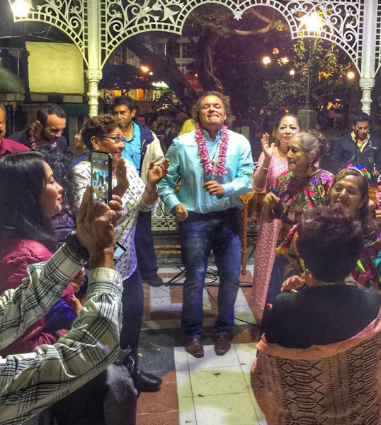 a night out at Marimba Square in Tuxtla Gutierrez, Chiapas