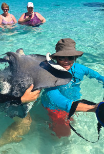 Stingray Massage in Stingray City, Grand Cayman