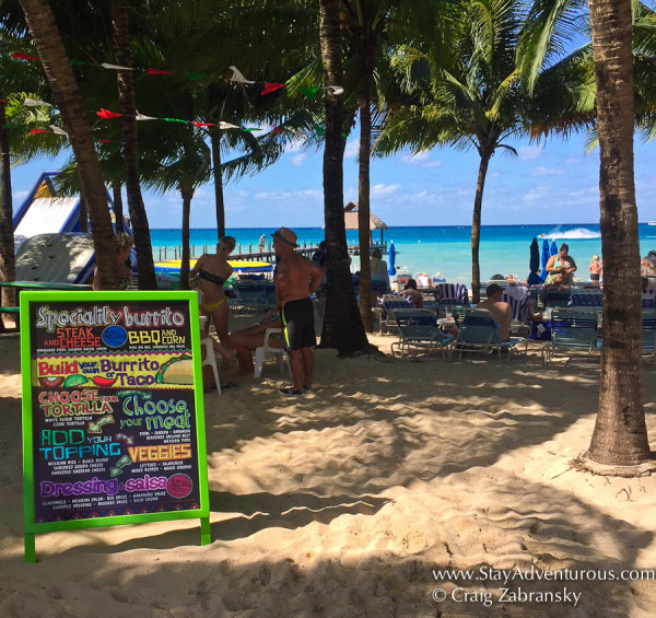 the view from paradise beach, cozumel