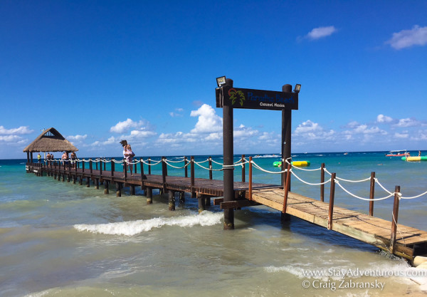 the pier extends into the sea