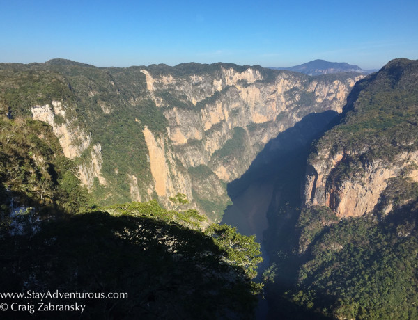 classic view of Sumidero Canyon in Chiapas, Mexico