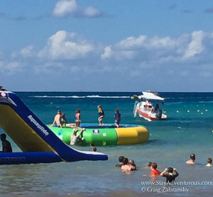 the trampoline found at Paradise Beach, Cozumel, Mexico