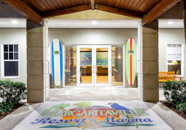 Entrance to Margaritaville Resort Key West