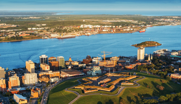 Citadel Hill in Halifax, Nova Scotia in the Maritimes of Canada