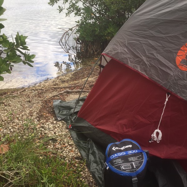 new tent and kingcamp 3 sleeping bag camping in south florida