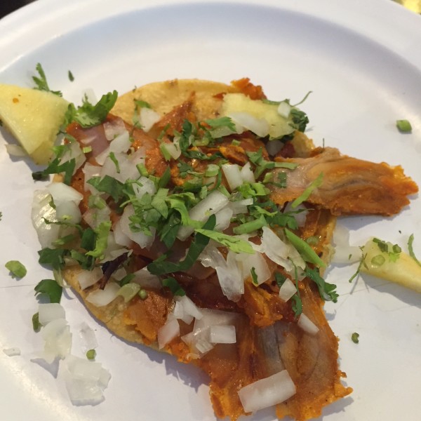 taco al pastor at El Califia in Condesa of mexico City