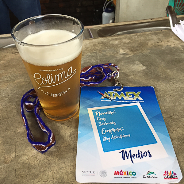 thank you ATMEX 2018 . Cheers with a beer in Colima, mexico