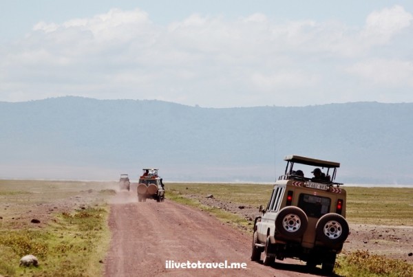 Road to Ngrorongoro Crater in Tanzania, Africa