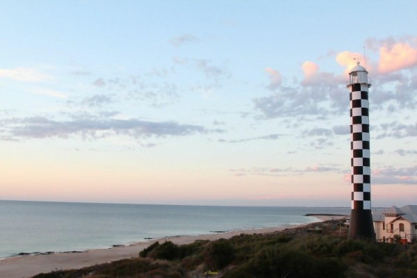 bunbury lighthouse at sunset in western australia