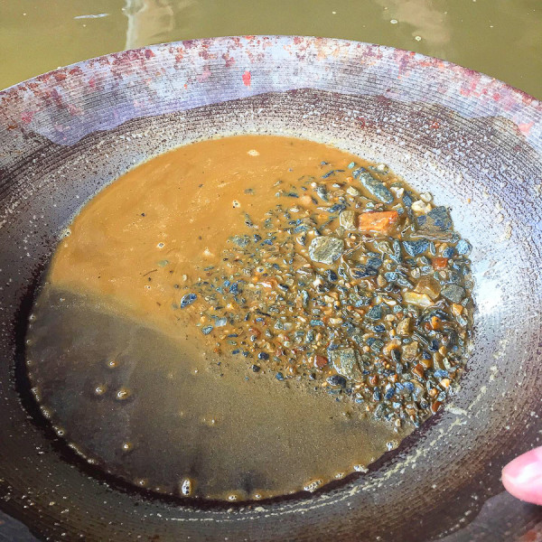 panning for gold at the gold dredge #8 in Fairbanks Alaska