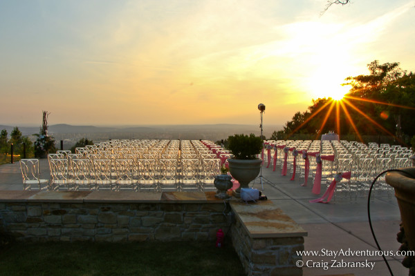 sunset at Burritt on the Mountain in Huntsville, Alabama