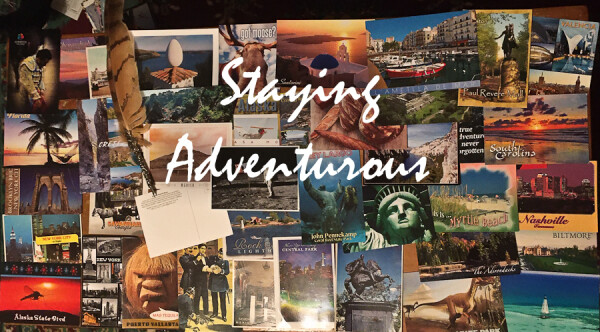 sending postcards to inspire others to stay adventurous