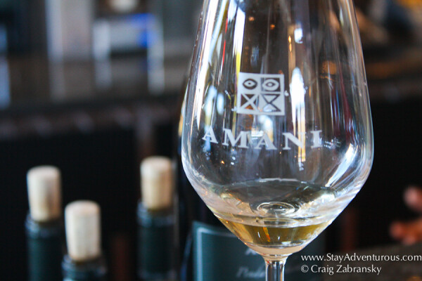 tasting the amani wines in stellenbosch, south africa