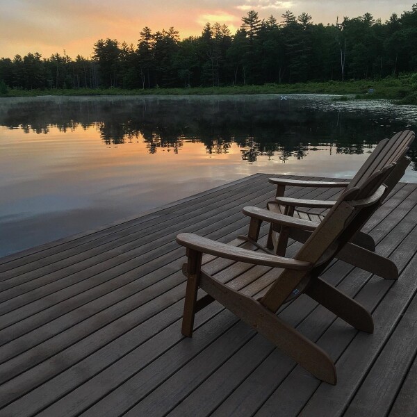 the sunrise at the lake, Lodge at Woodloch, a Destination Spa