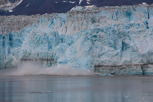 Calving view of Hubbard Glacier in Yakutat Bay, Alaska Cruise with Princess Cruises