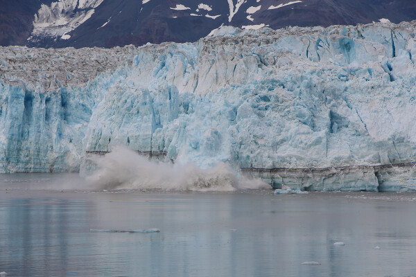 Calving Hubbard Glacier in Yakutat Bay, Alaska Cruise with Princess Cruises