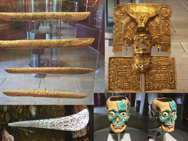 treausre from the 7th tomb of Monte Alban, located the the museum of culture in Oaxaca City, Mexico