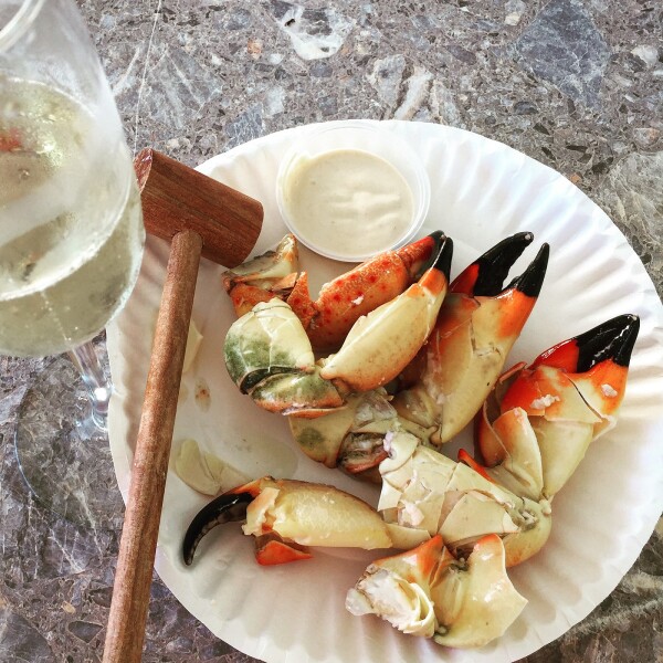 stone crabs served in the florida keys