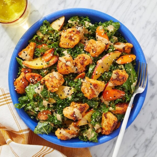 blue apron chicken kale salad 