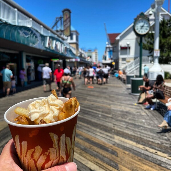 Thrasher's Frenchfries on the Boardwalk in Ocean City, Maryland