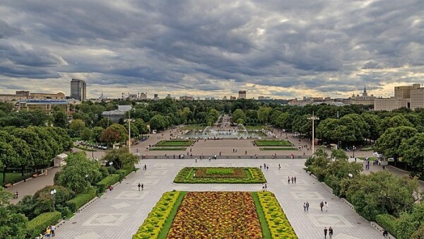 open spaces, the parks of Moscow, Russia