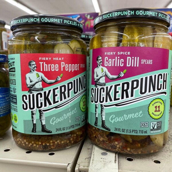 Suckerpunch pickles in the supermarket