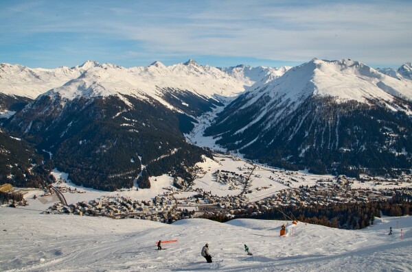 Switzerland Ski outside Davos
