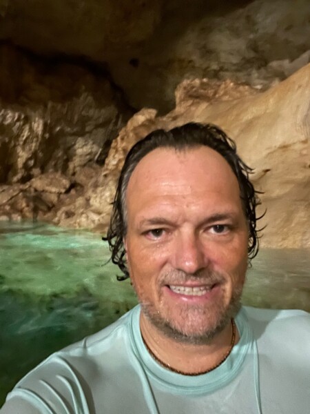 centoe swimming at destino mio in the yucatan of Mexico
