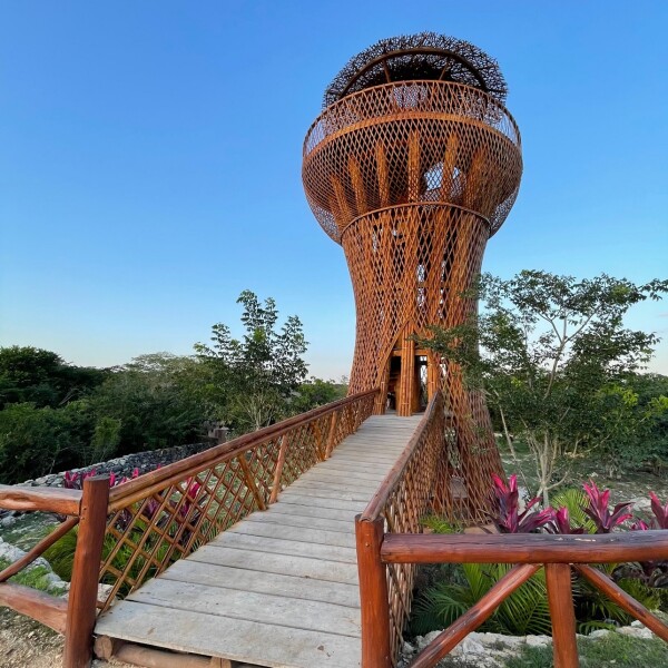el Ojo, the lookout and sunset tower at Destino Mio in the Yucatan, Mexico