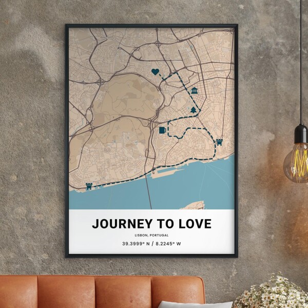journey to love - lisbon map