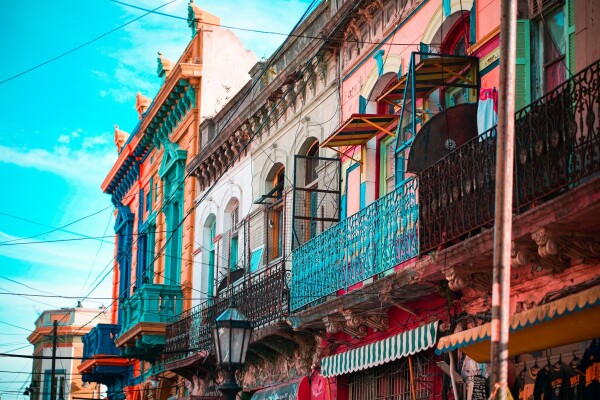 la boca, a colorful neighbeorhood in buenos aires