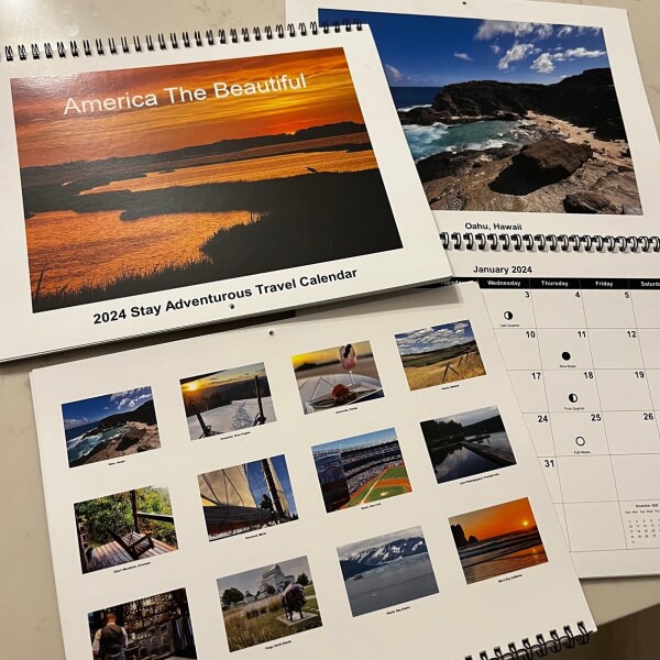 the 2024 Stay Adventurous travel Calendar - America the Beautiful