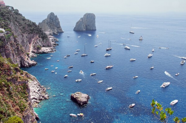 A ciew from the island of Capri