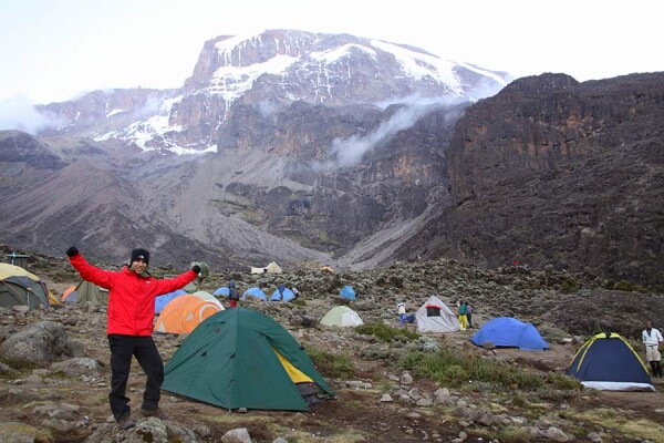 Branco Camp on the Lemosho Route to Mount Kilamanjaro