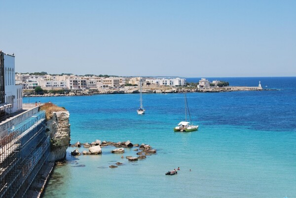 the views of the water in southern italy - puglia