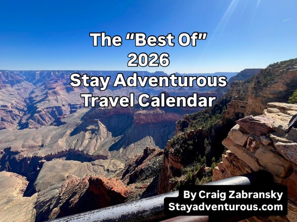 2026 best of stay adventurous travel calendar cover